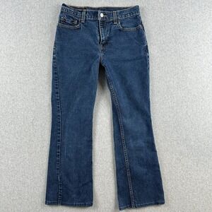 Vintage Y2K Levi's 515 Jeans Boot Cut Women 6 Pet M Dark Wash Lower Rise Denim